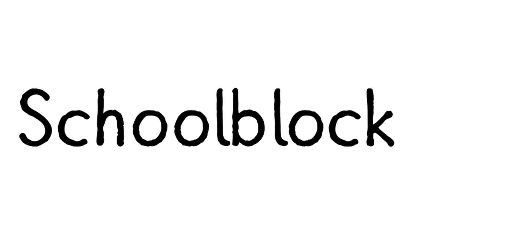 Schoolblock in use - Fonts In Use