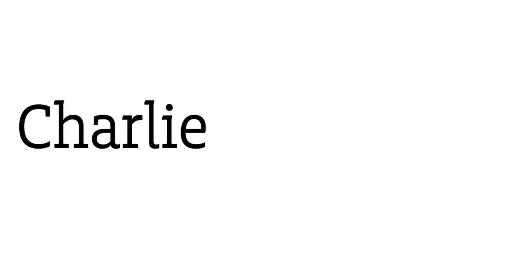 Charlie in use - Fonts In Use