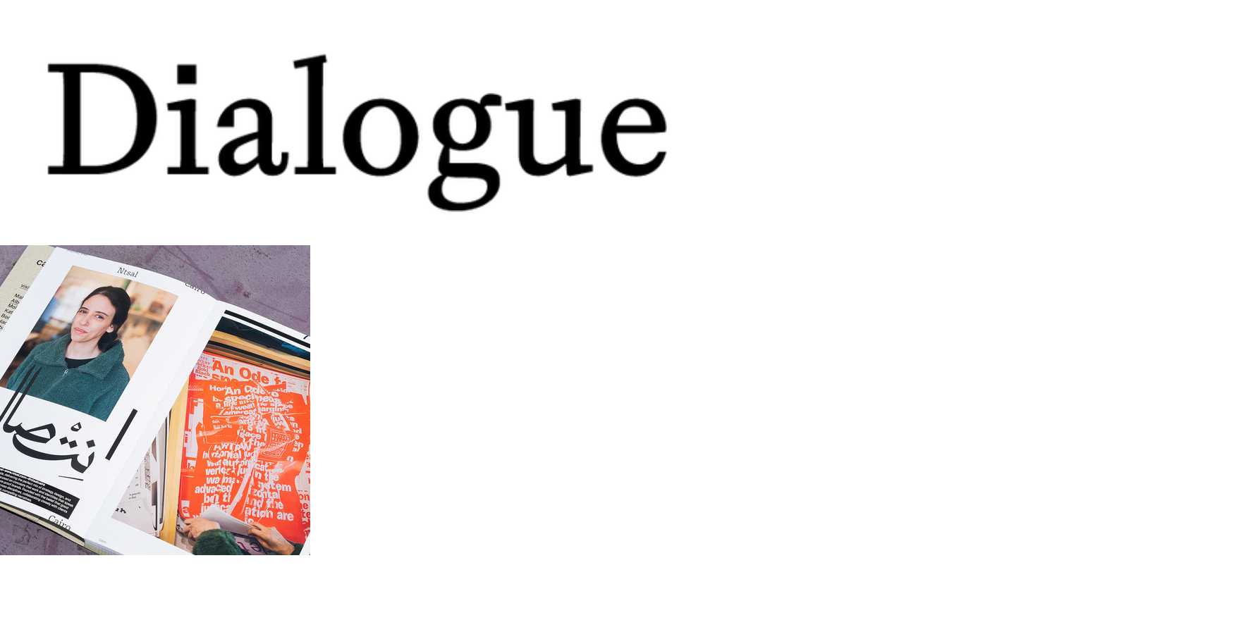 Dialogue in use - Fonts In Use