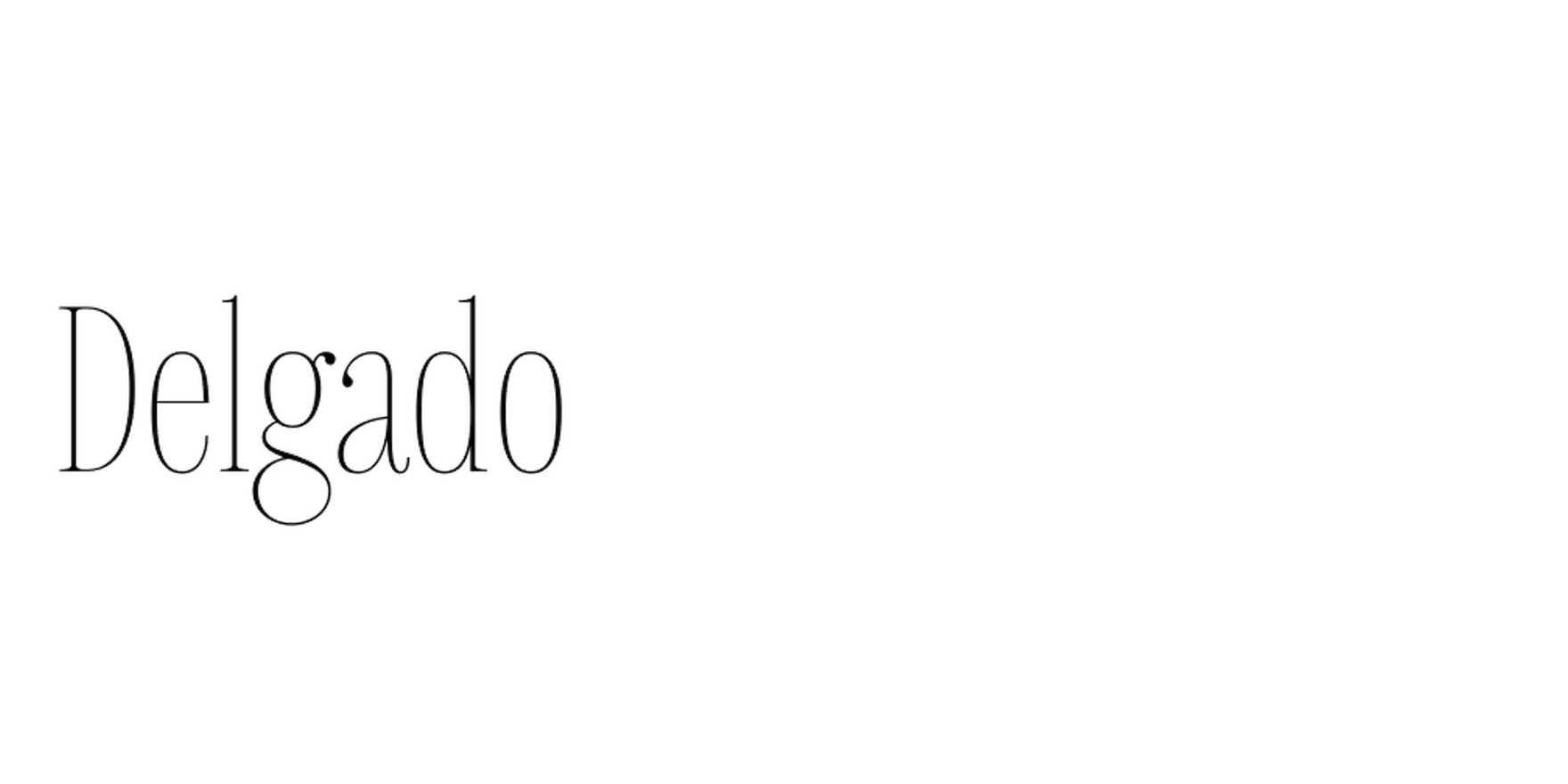 Delgado in use - Fonts In Use