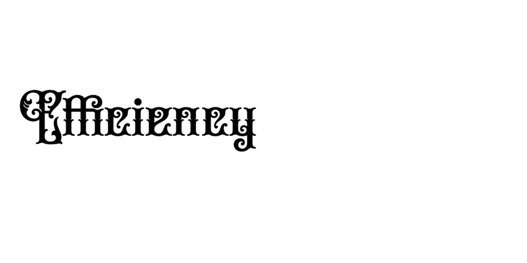 Efficiency in use - Fonts In Use