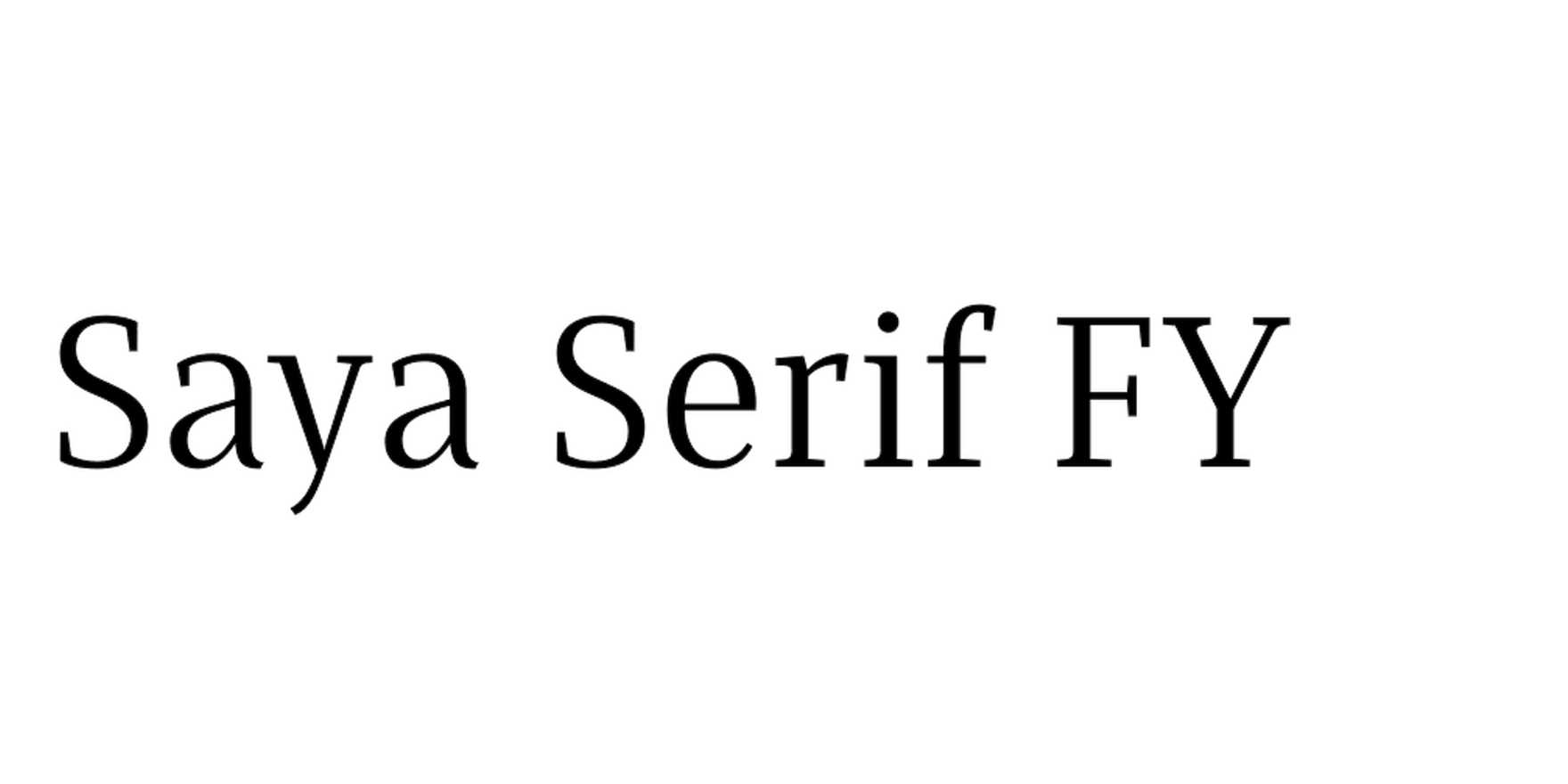 Saya Serif FY in use - Fonts In Use