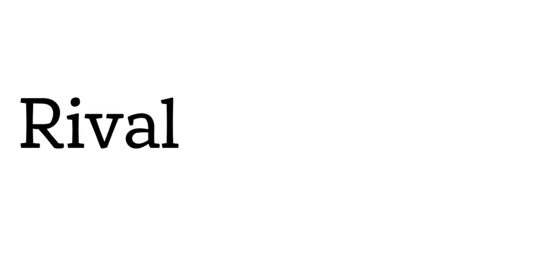 Rival in use - Fonts In Use