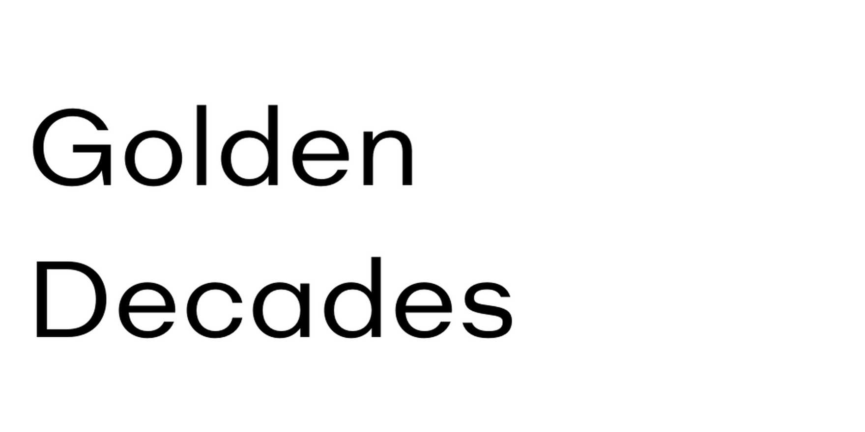 Golden Decades in use - Fonts In Use
