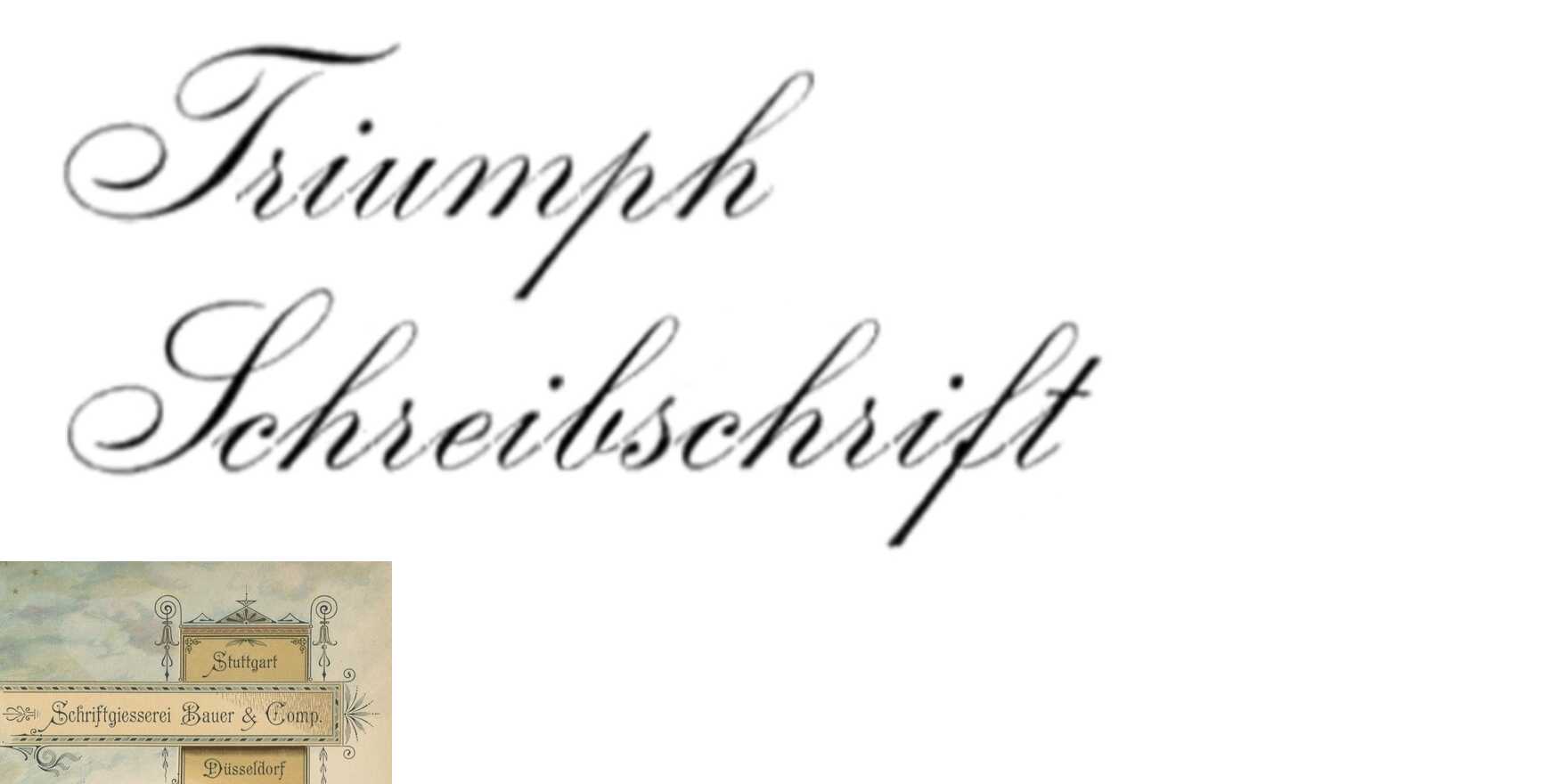 Triumph-Schreibschrift in use - Fonts In Use