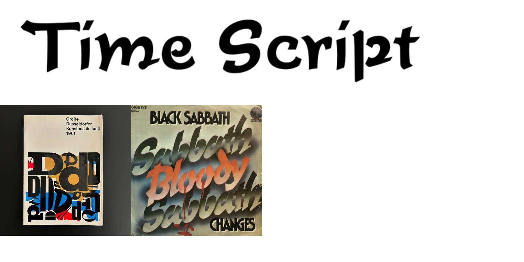 Time Script in use - Fonts In Use