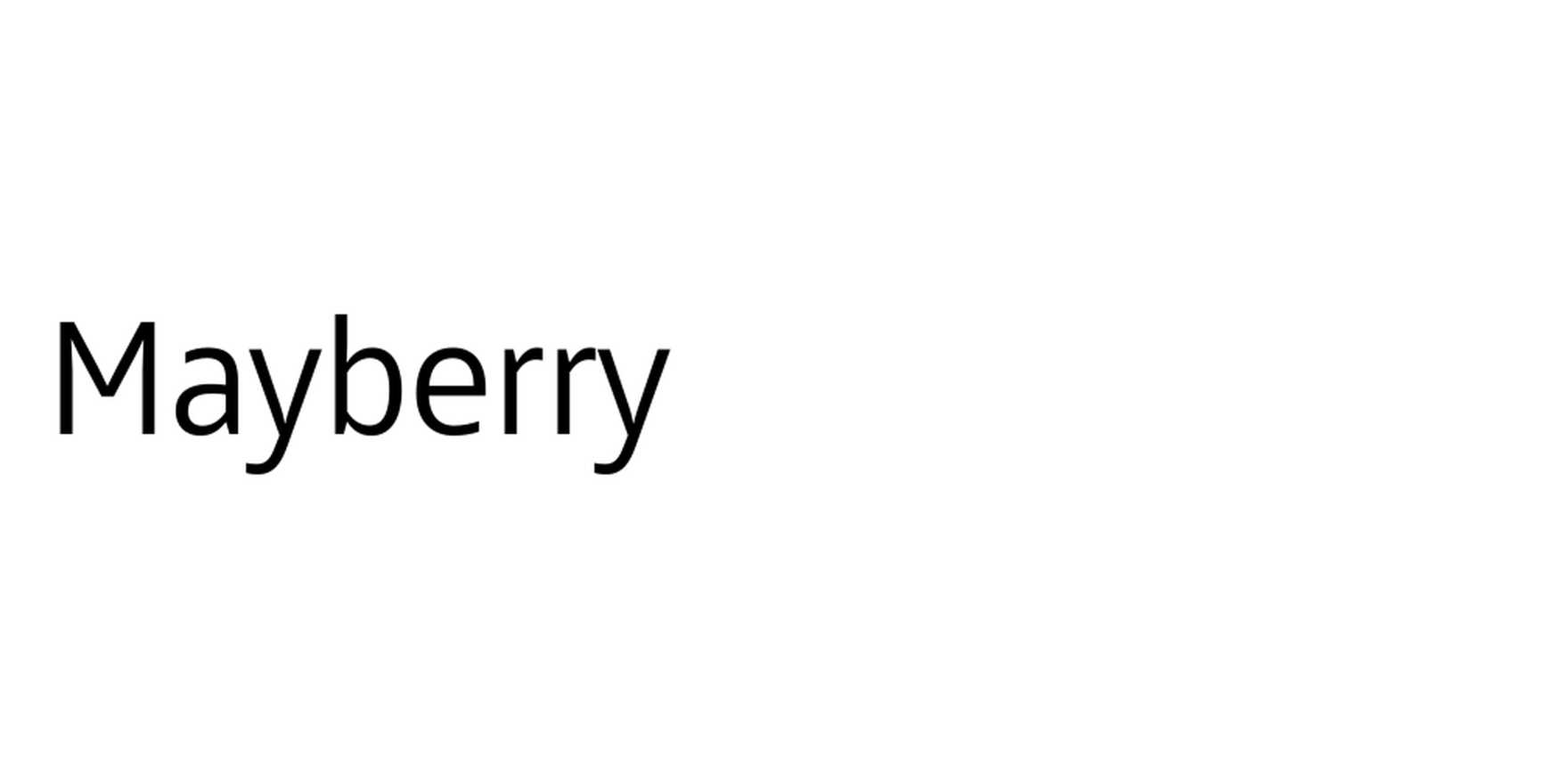 Mayberry in use - Fonts In Use