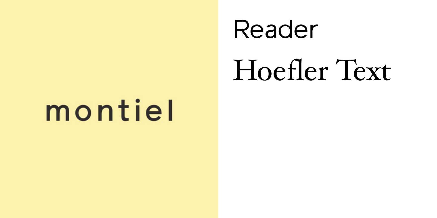 Montiel - Fonts In Use