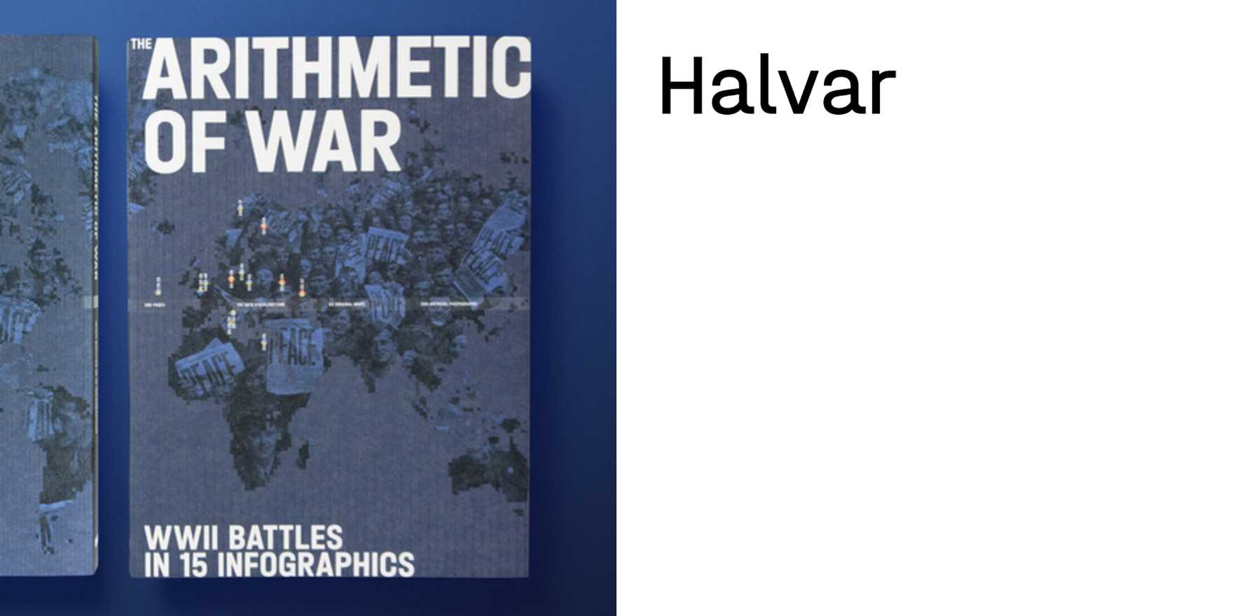 The Arithmetic of War: WWII Battles in 15 Infographics - Fonts In Use