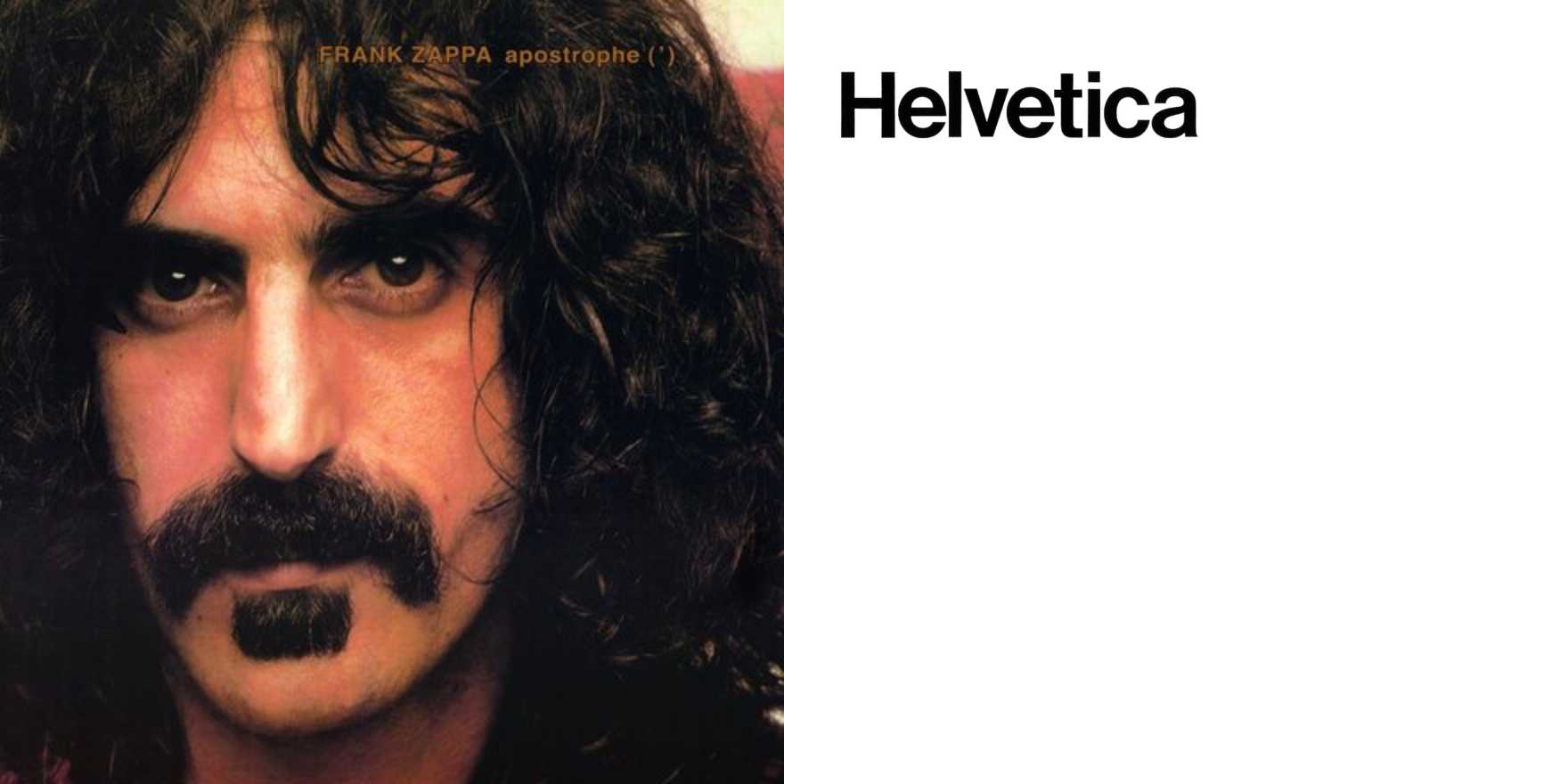 Frank Zappa – Apostrophe (') album art - Fonts In Use