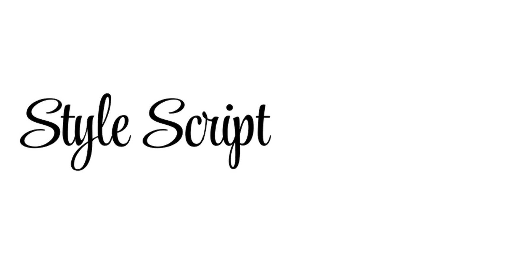 Style Script in use - Fonts In Use