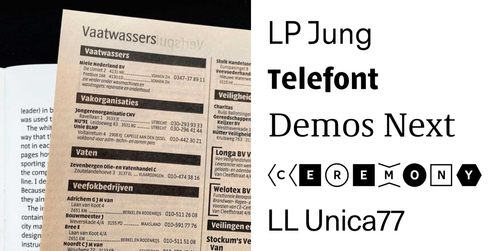 Footnotes, issue D - Fonts In Use