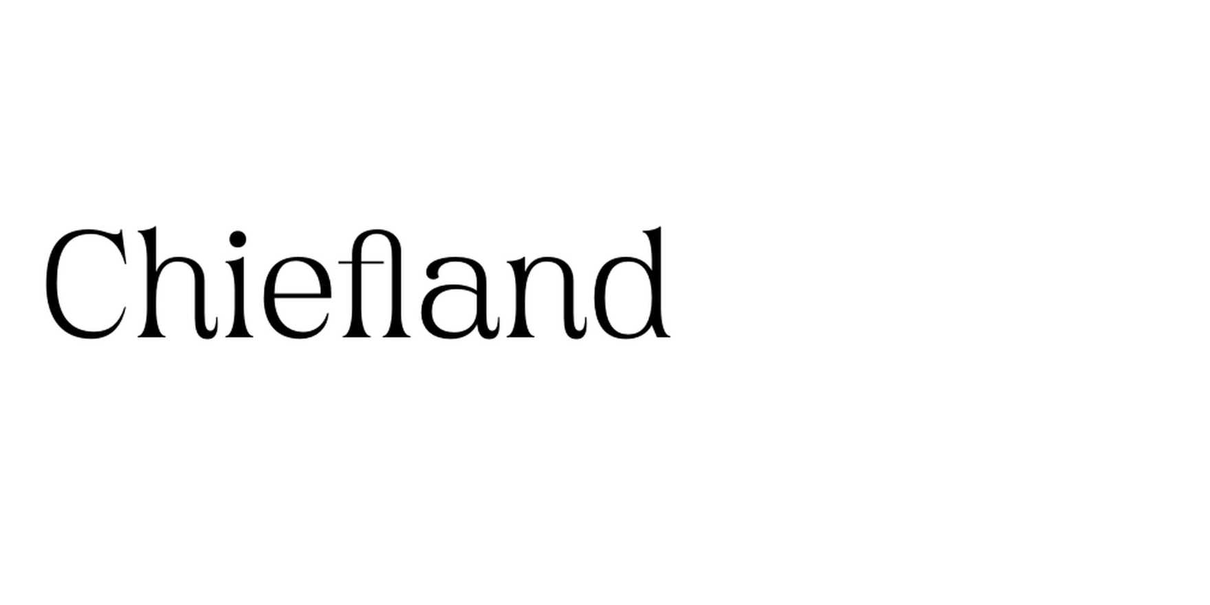 Chiefland in use - Fonts In Use