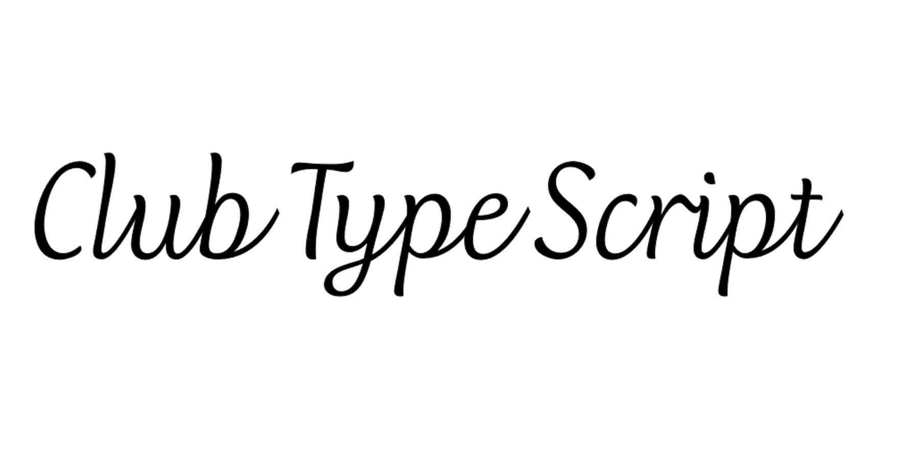 Club Type Script in use - Fonts In Use