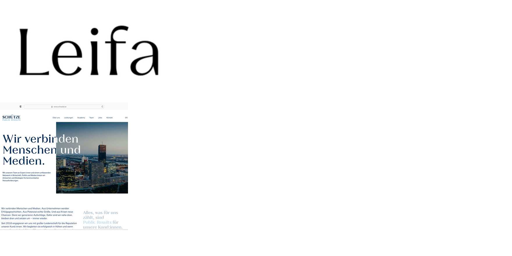Leifa in use - Fonts In Use