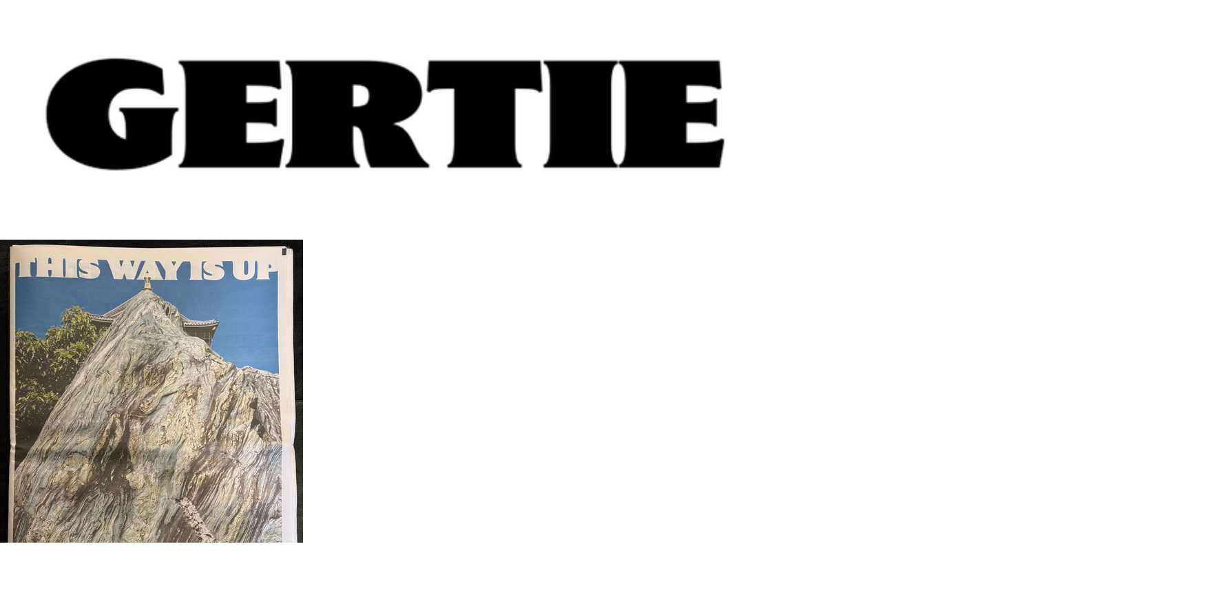 Gertie in use - Fonts In Use