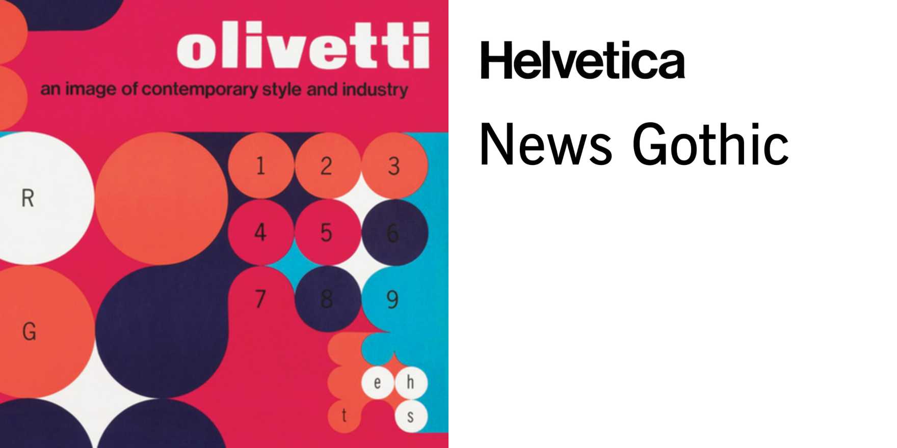 Olivetti exhibition poster - Fonts In Use