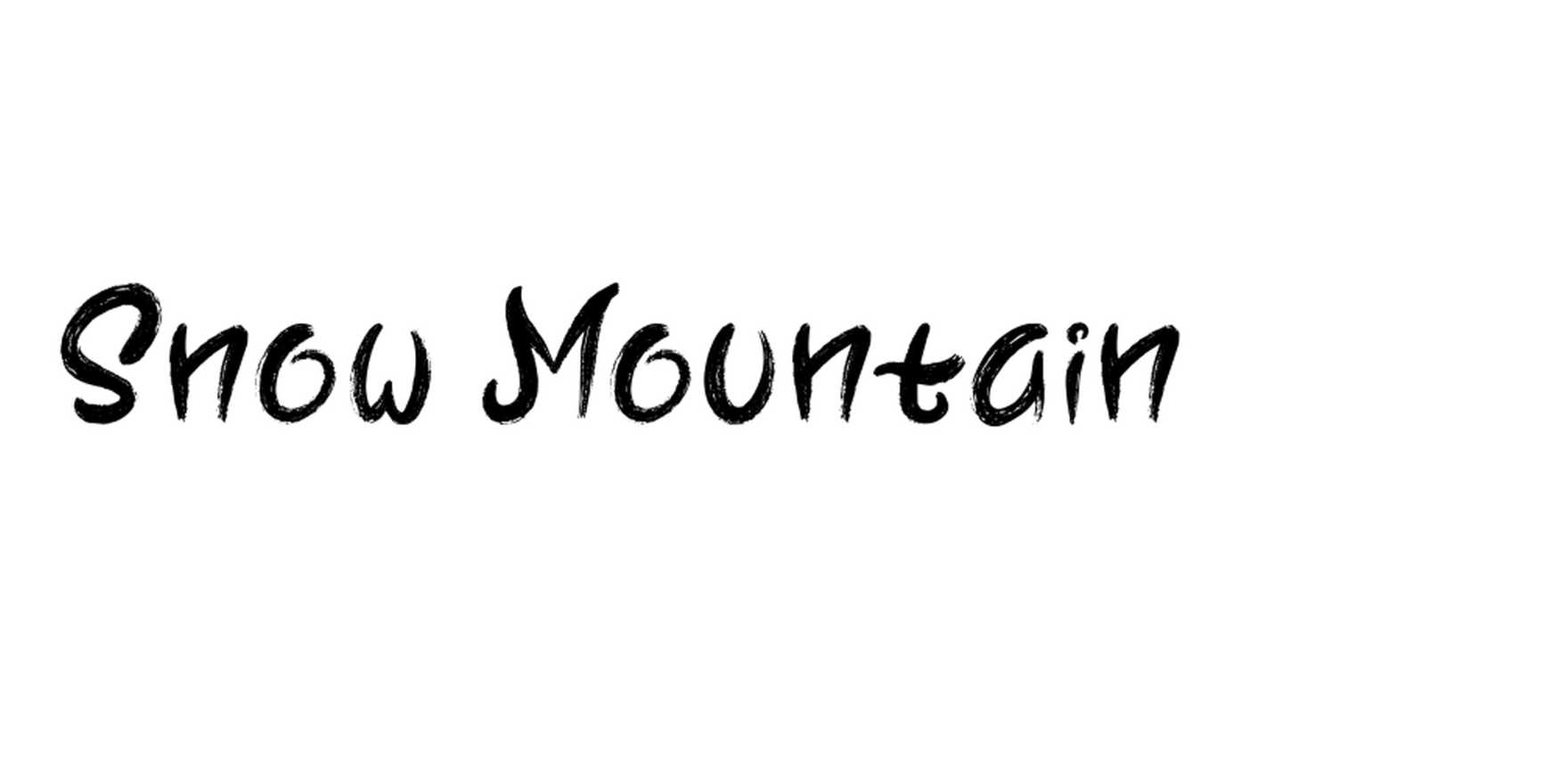 Snow Mountain in use - Fonts In Use