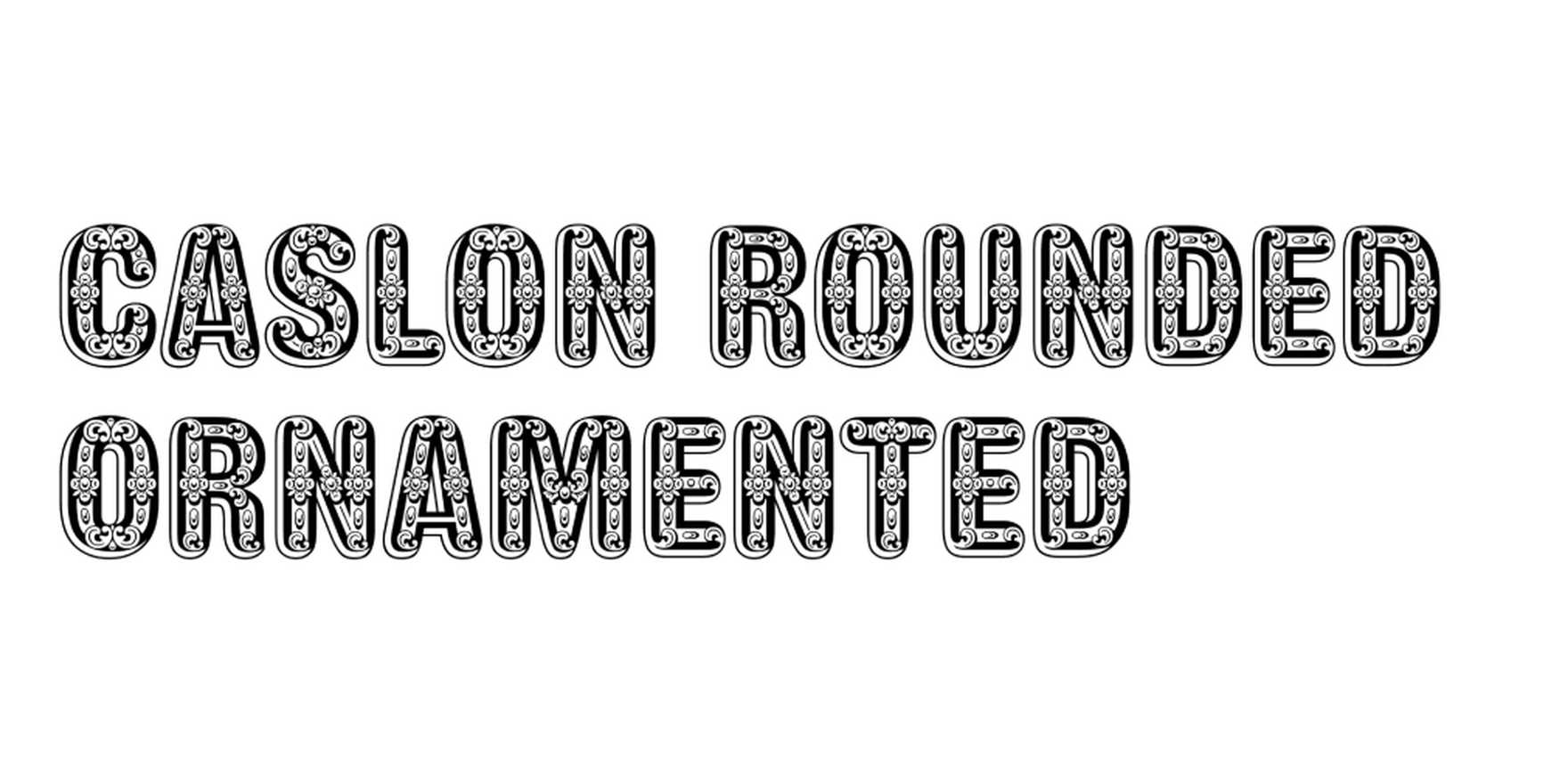Caslon Rounded Ornamented in use - Fonts In Use