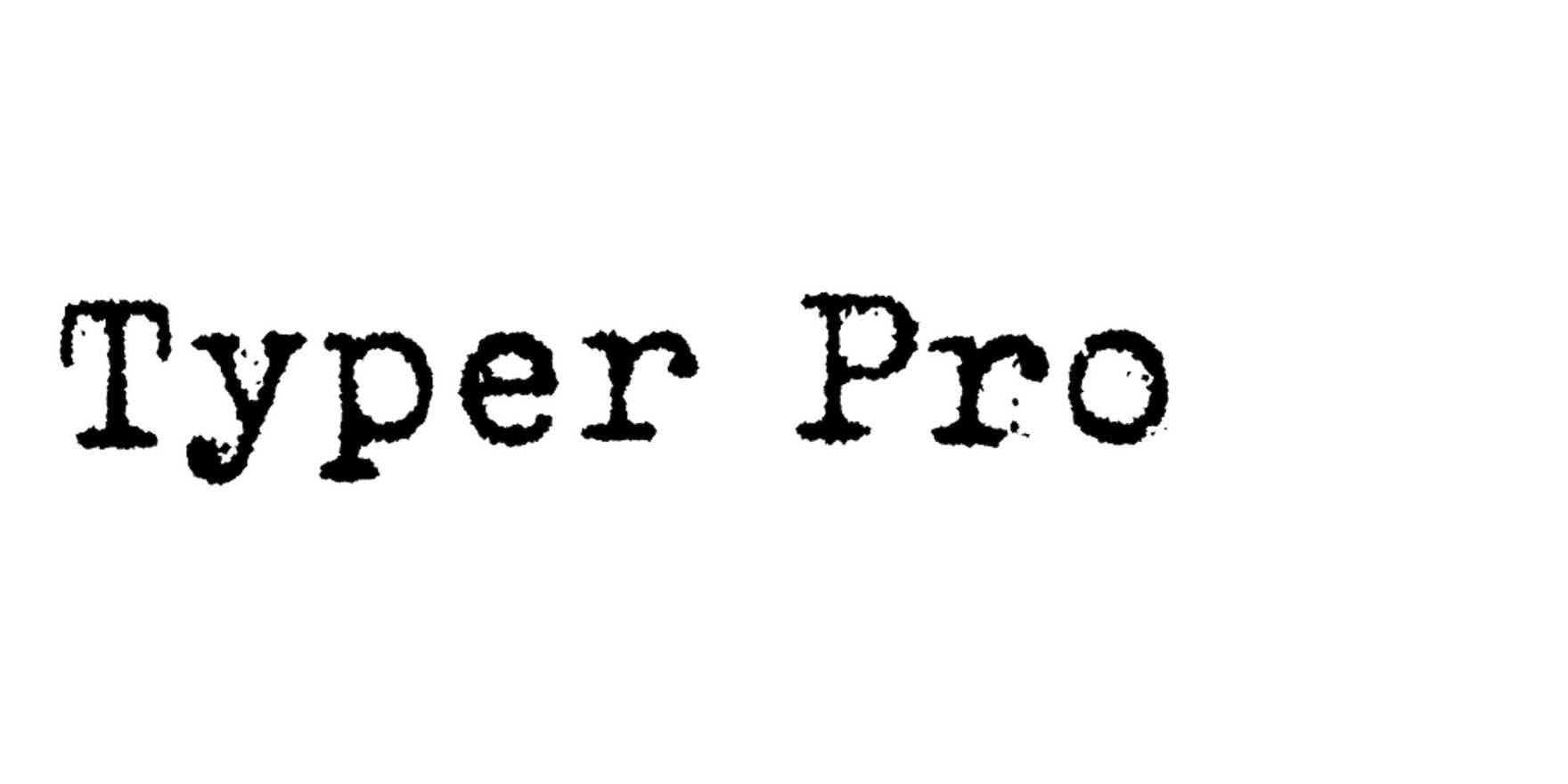 Typer Pro in use - Fonts In Use