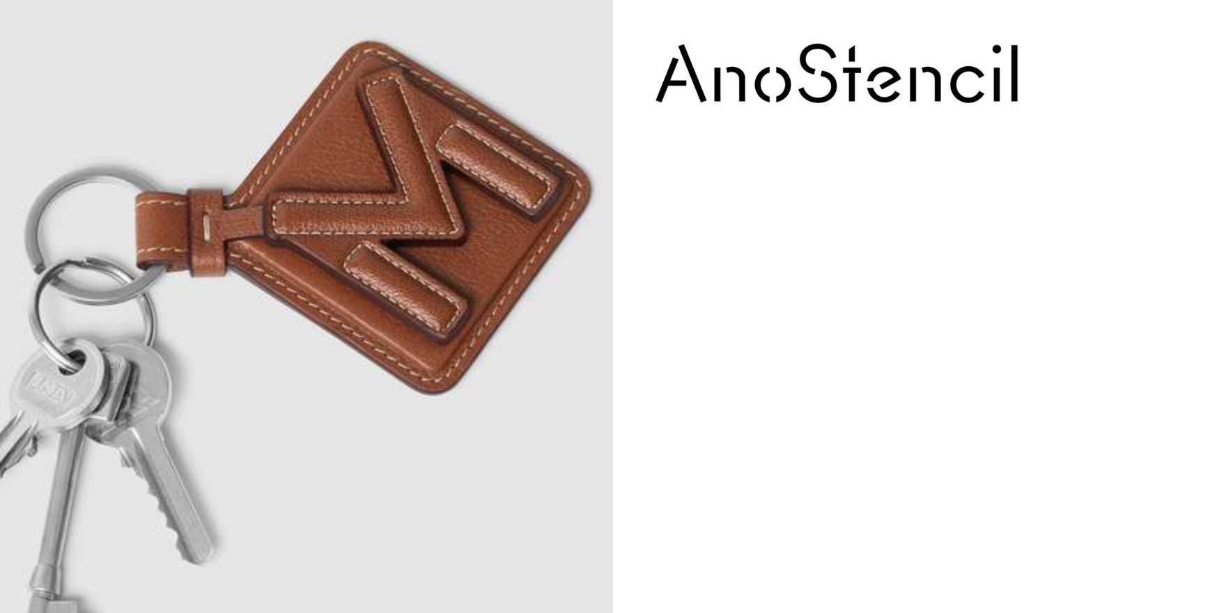 Letter Key Rings by Métier - Fonts In Use