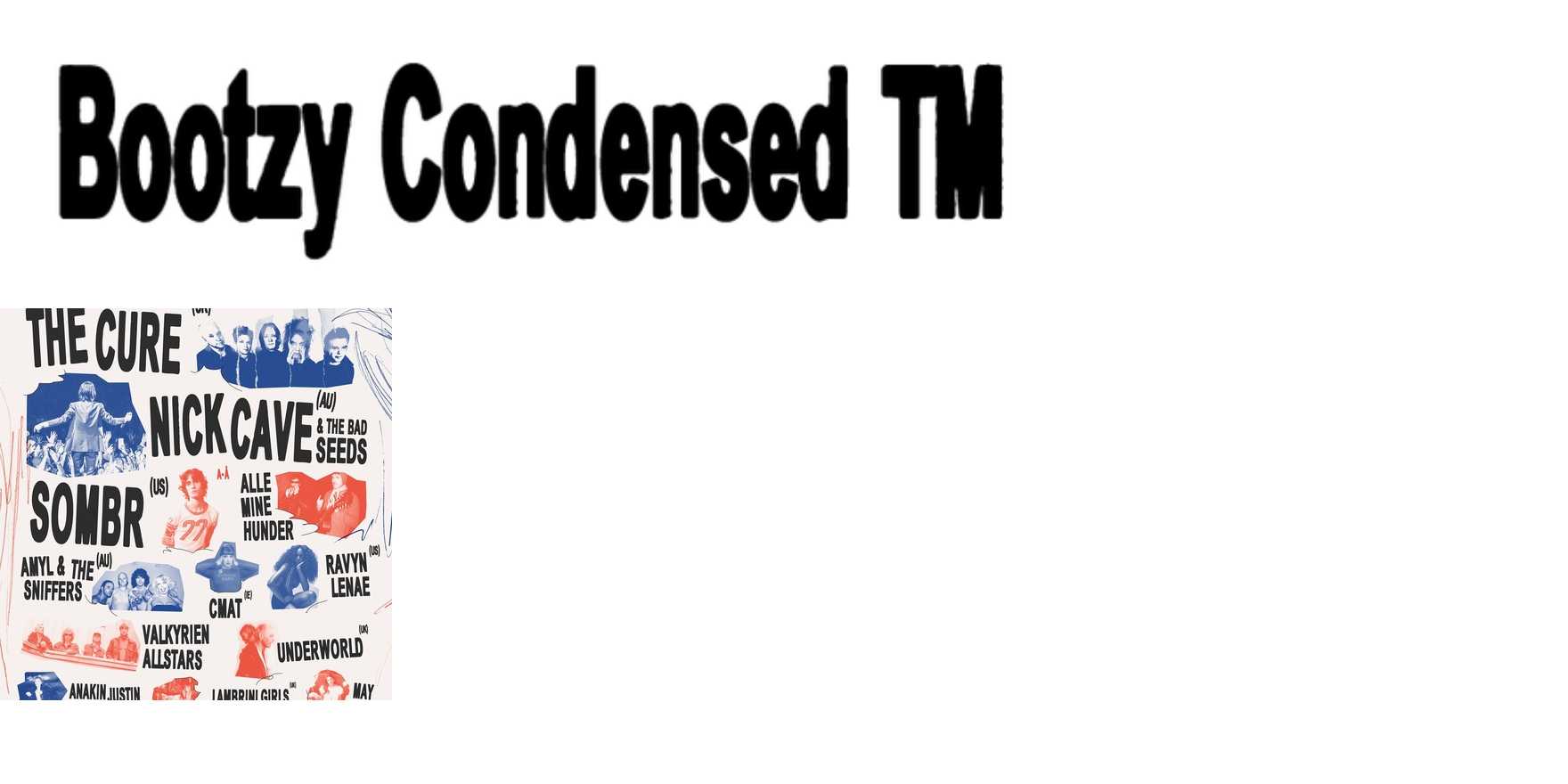 Bootzy Condensed TM in use - Fonts In Use