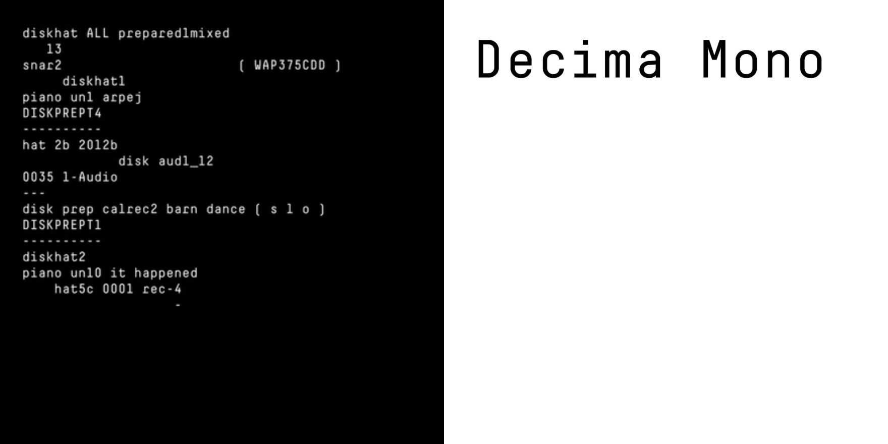 Aphex Twin Computer Controlled Acoustic Instruments pt2 EP Fonts In Use