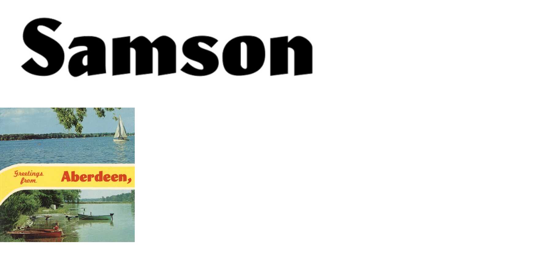 Samson in use - Fonts In Use