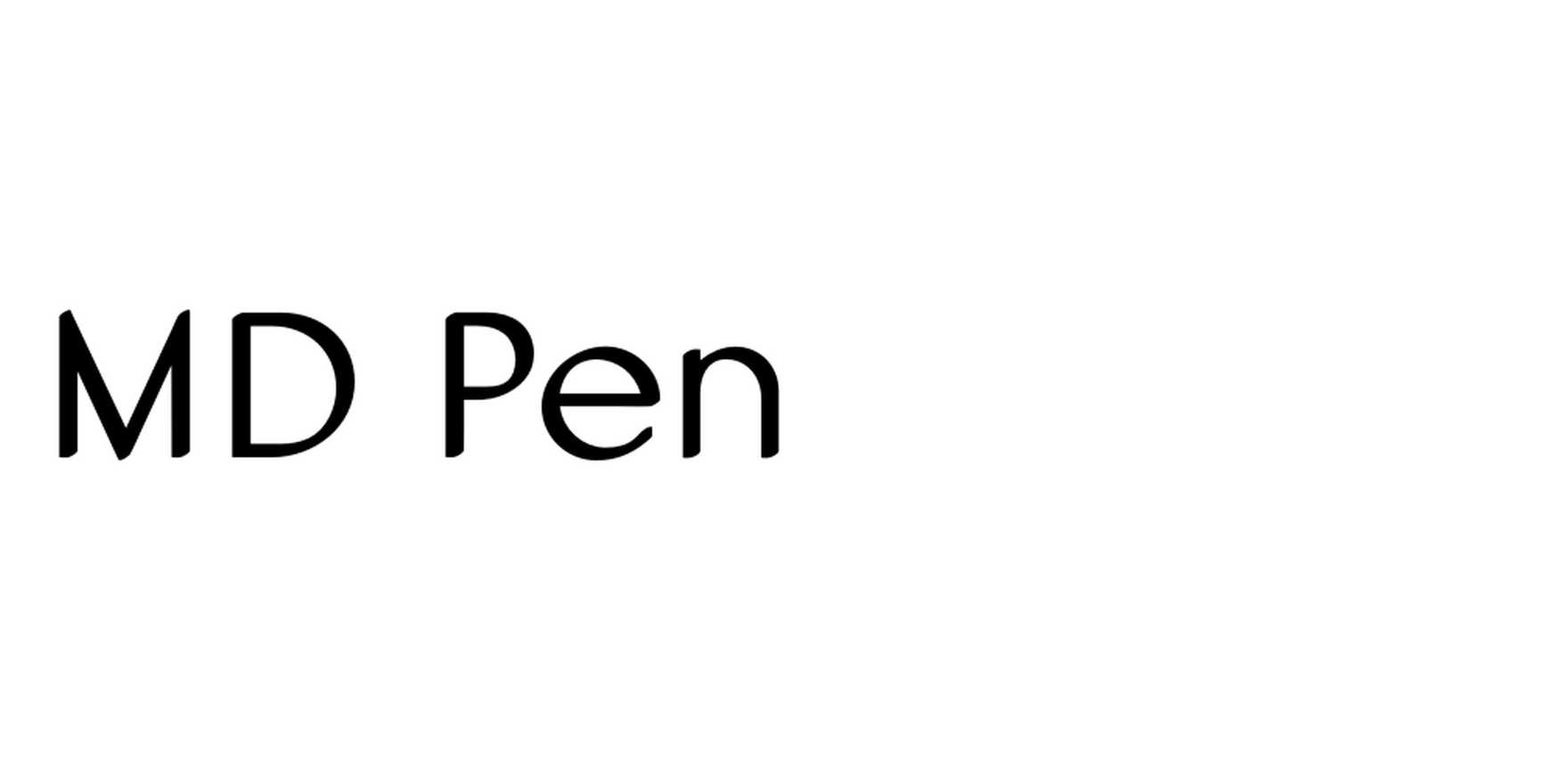 MD Pen in use - Fonts In Use