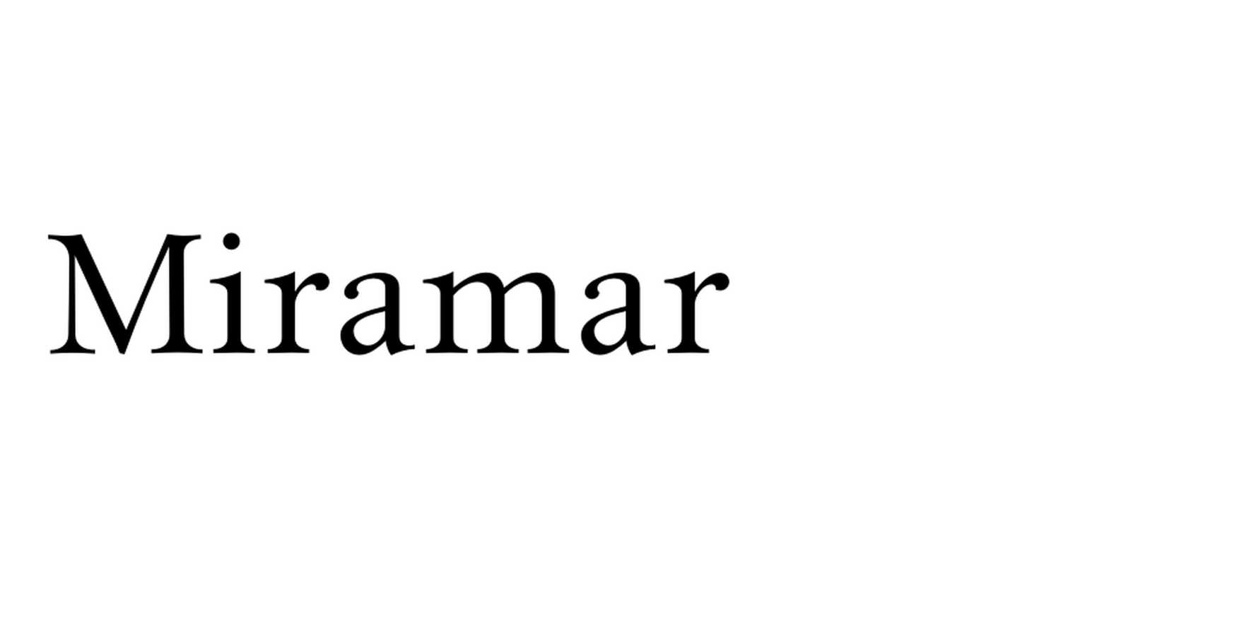 Miramar in use - Fonts In Use