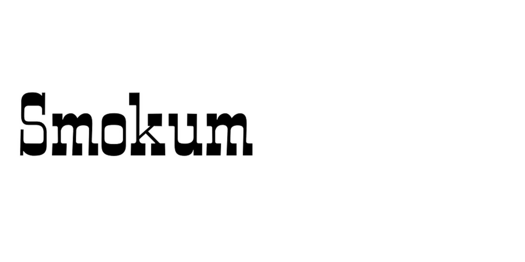 Smokum in use - Fonts In Use
