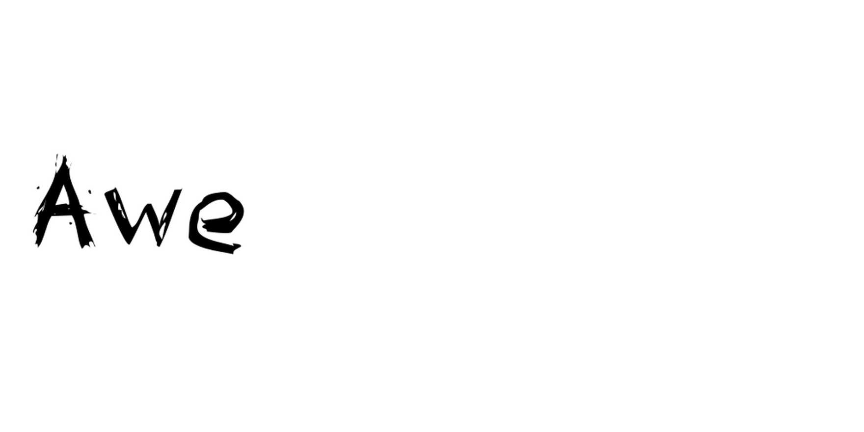 Awe in use - Fonts In Use