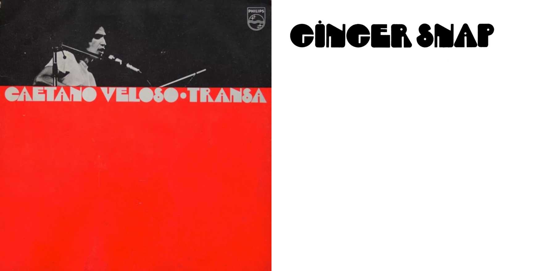 Caetano Veloso – Transa album art - Fonts In Use