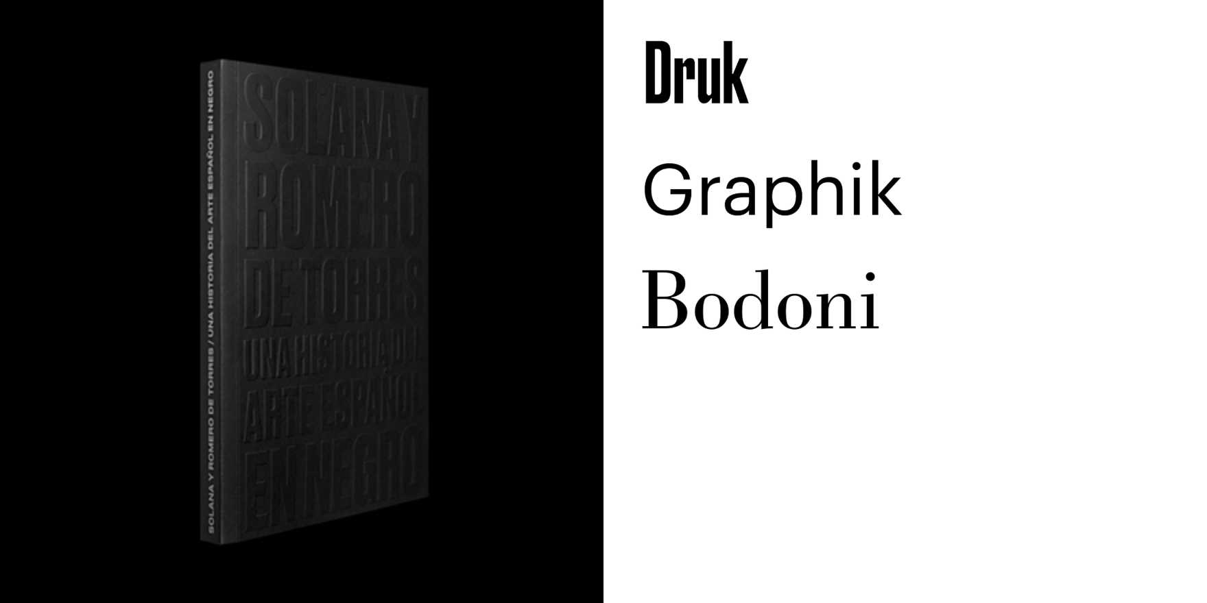 Solana y Romero de Torres. Una historia del arte español en negro  exhibition catalog - Fonts In Use