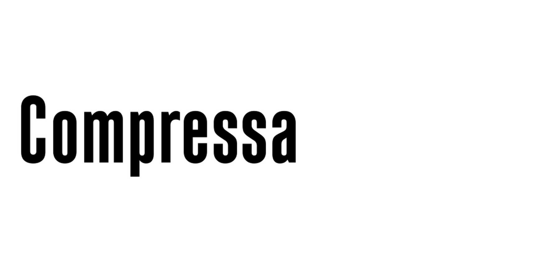Compressa in use - Fonts In Use