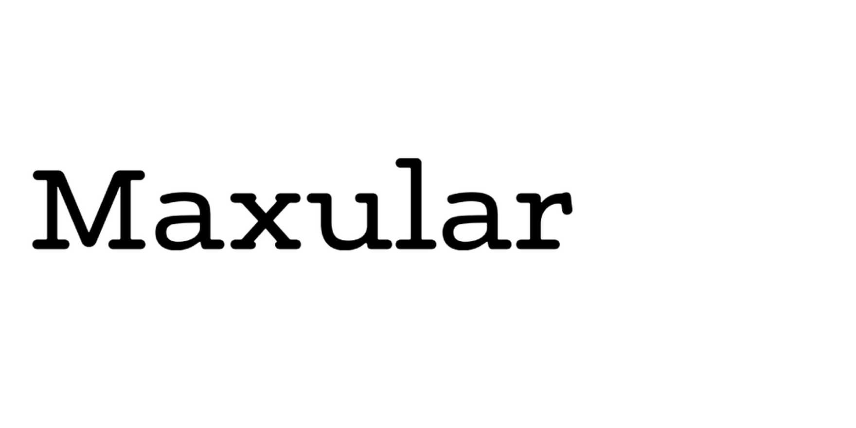 Maxular in use - Fonts In Use