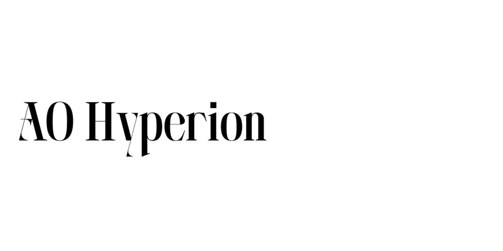 AO Hyperion in use - Fonts In Use