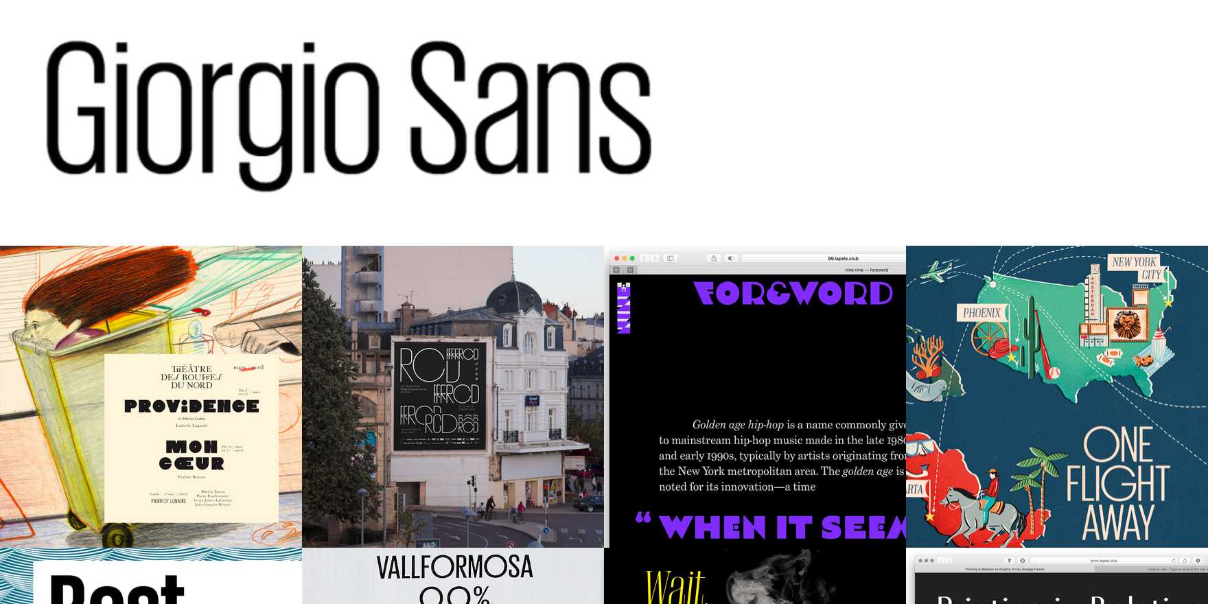 Sans in use Fonts In Use