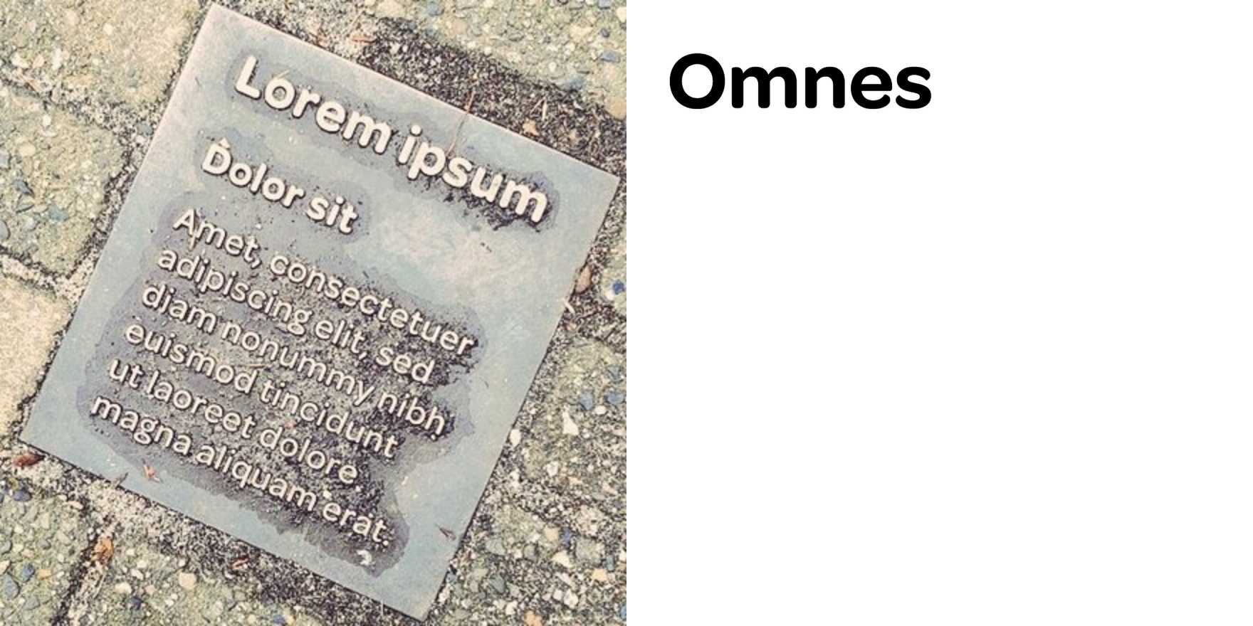 “Lorem ipsum” plaque, Amsterdam - Fonts In Use