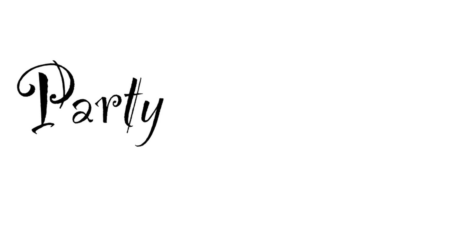 Party in use - Fonts In Use