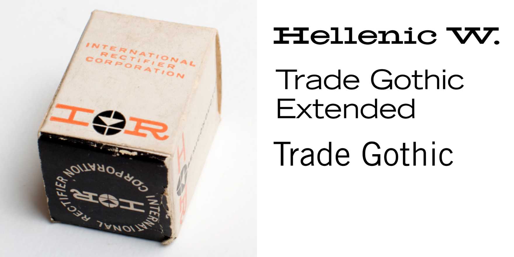 International Rectifier Corporation box - Fonts In Use