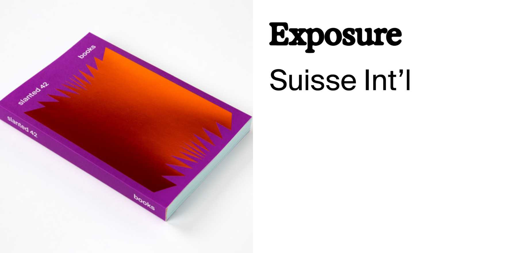 Slanted magazine #42, “Books” - Fonts In Use