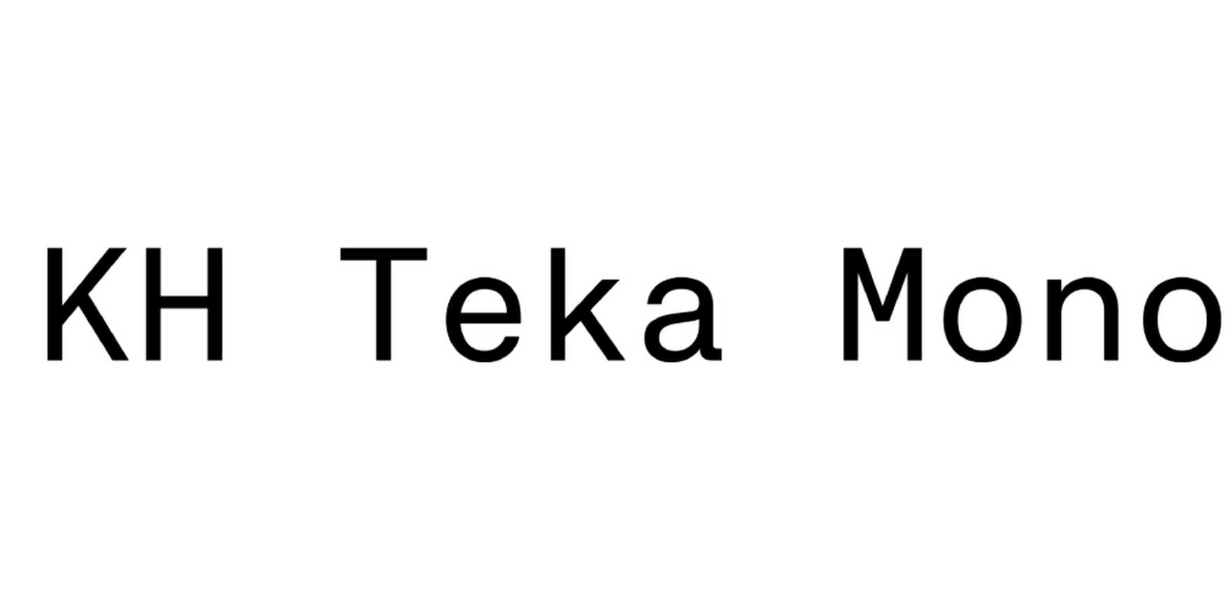 KH Teka Mono in use - Fonts In Use