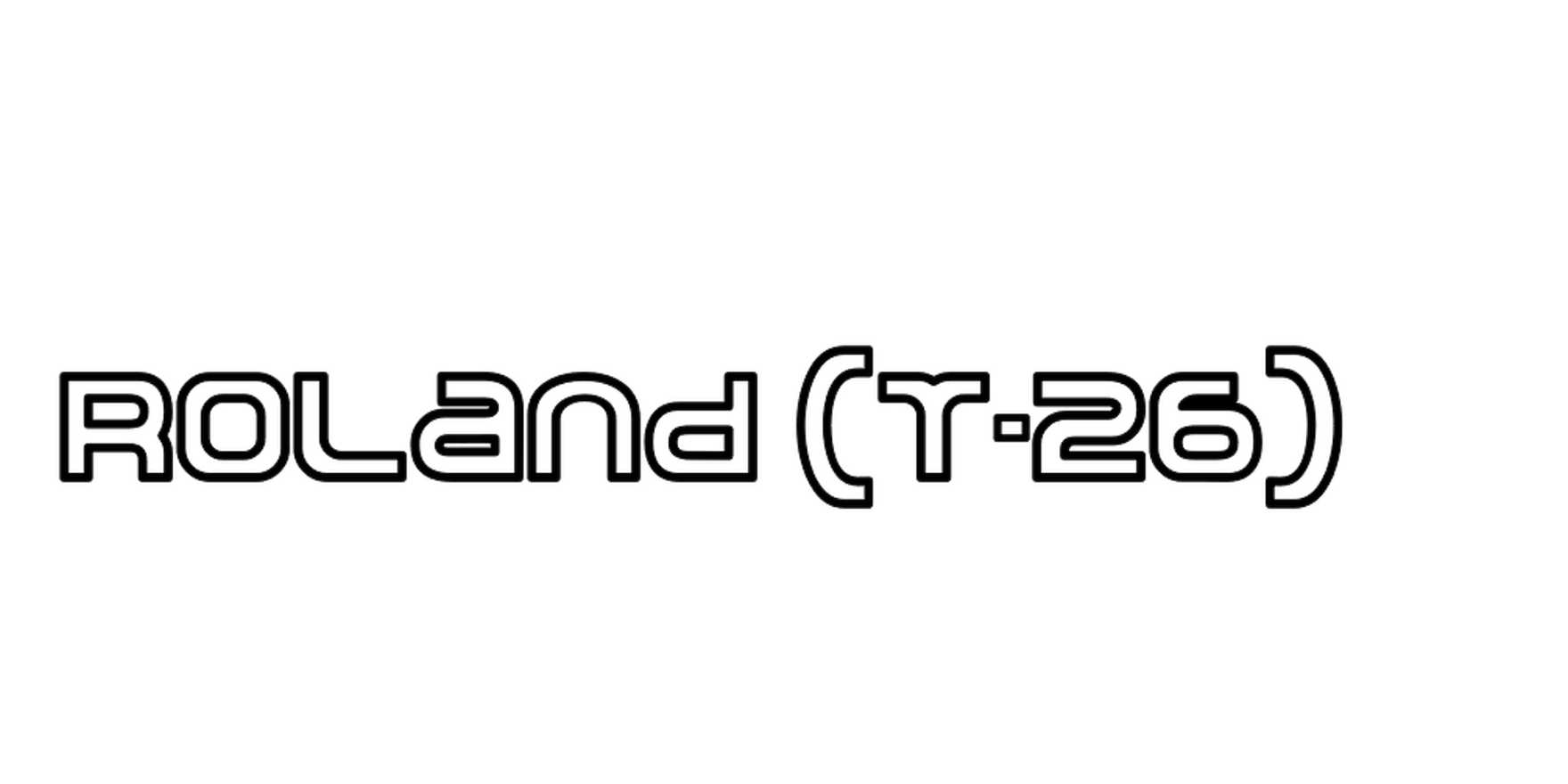 Roland (T-26) in use - Fonts In Use