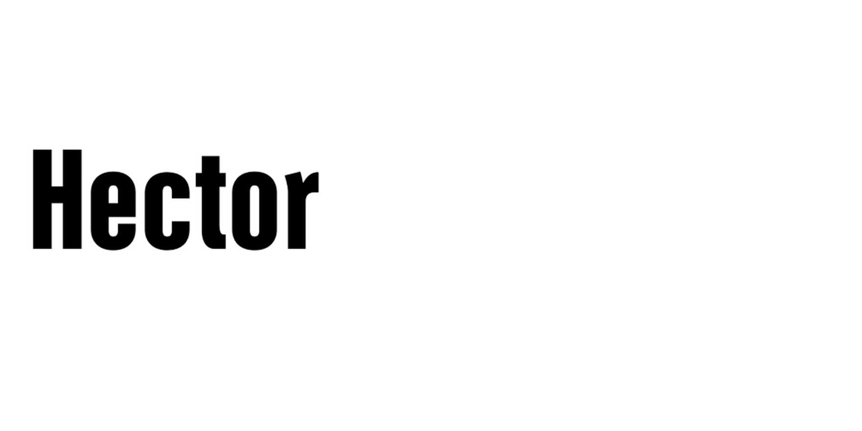 Hector in use - Fonts In Use