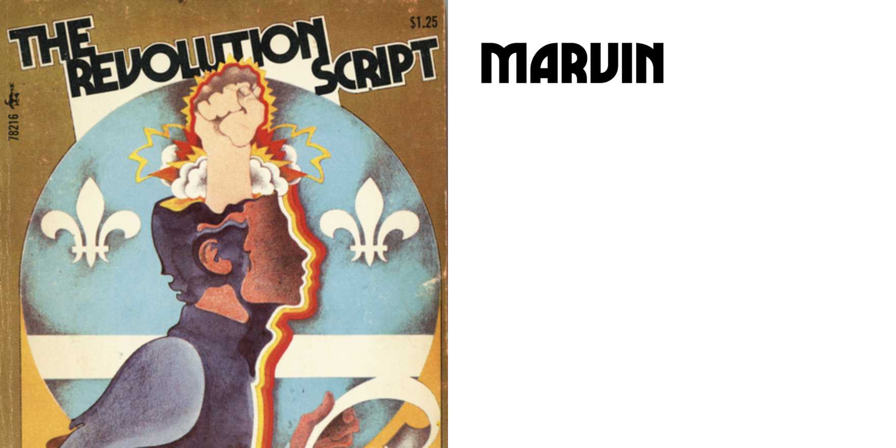The Revolution Script by Brian Moore, Pocket Books - Fonts In Use