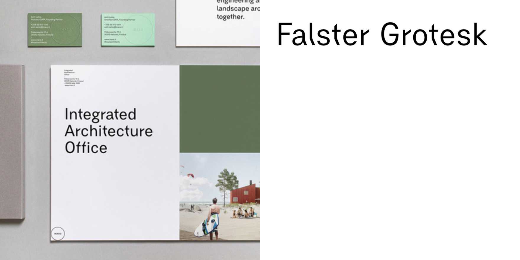 INARO Integrated Architecture Office - Fonts In Use