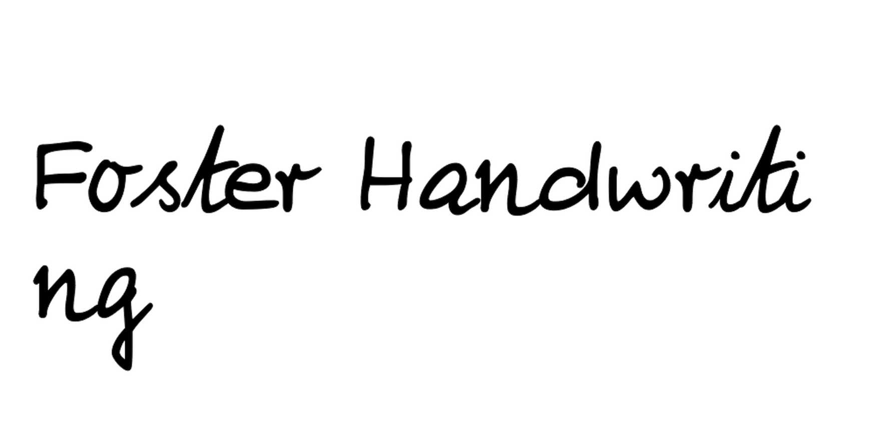 Foster Handwriting in use - Fonts In Use