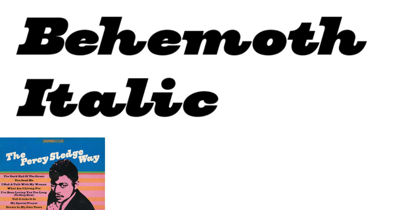 West Behemoth Italic in use - Fonts In Use