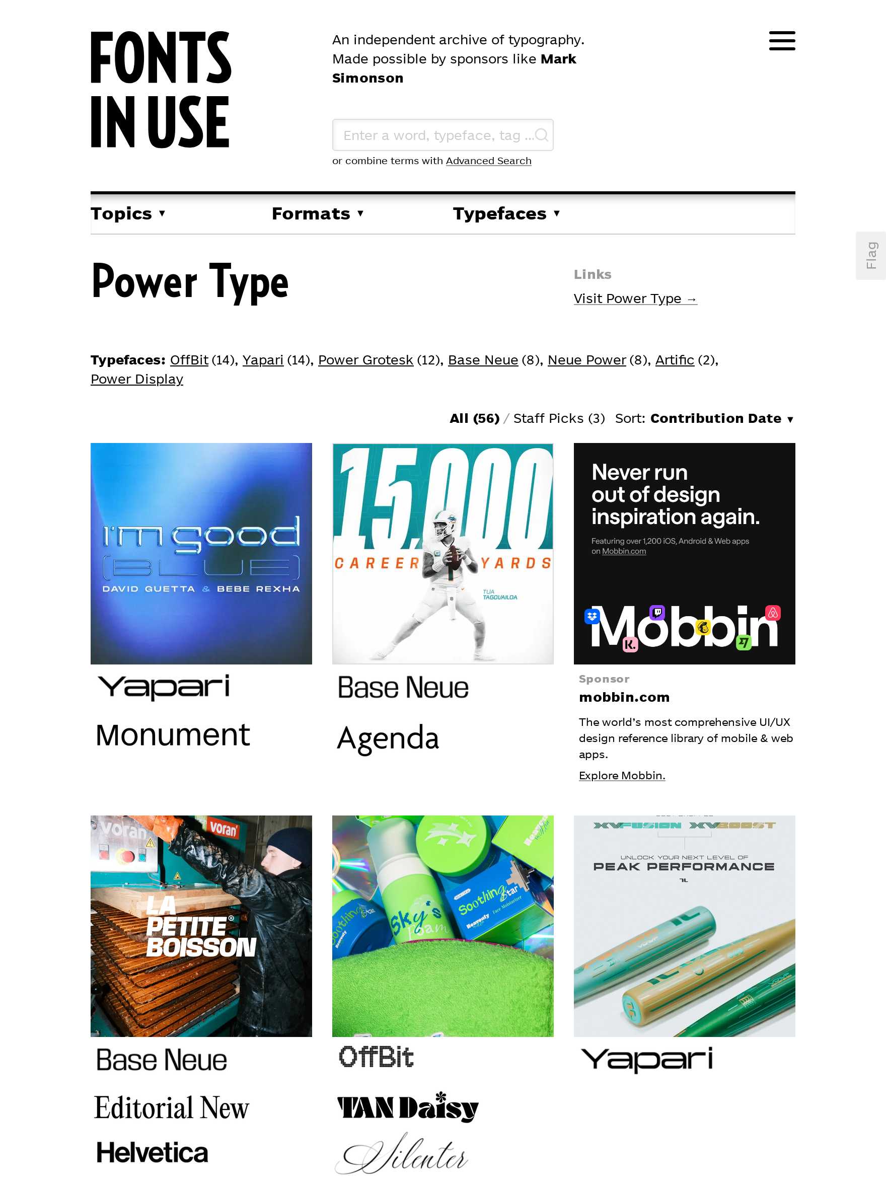 Power Type Foundry - Fonts In Use